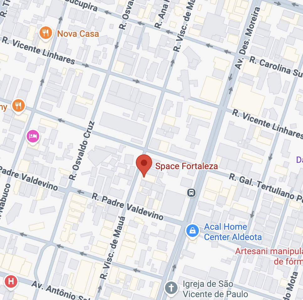 Mapa — Space, Rua Visconde de Mauá 2047, Aldeota, Fortaleza